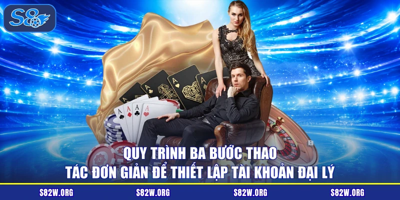 Quy trình ba bước thao tác đơn giản để thiết lập tài khoản đại lý
